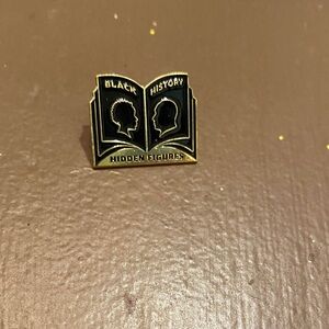 Black History Hidden Figures Enamel Pin - Black & Gold